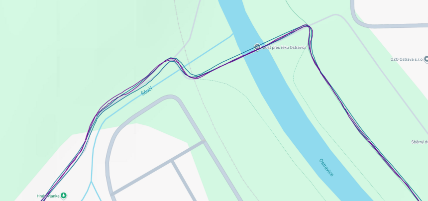 Bleu – Coros Pace 4, violet – Polar Verity Sense.