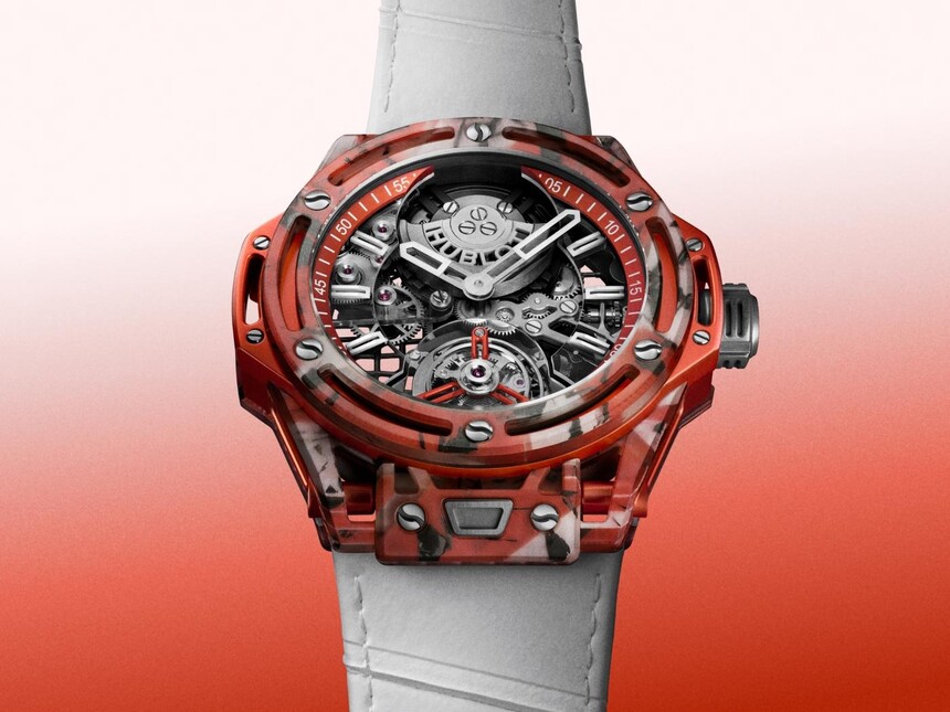 Big Bang Tourbillon Novak Djokovic Goat Edition Orange. Photo : Hublot