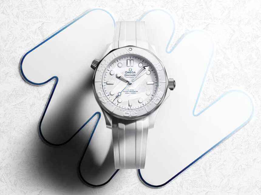 Dernière édition Omega Milano Cortina 2026 sous la forme de la Seamaster Diver 300M. Photo : Omega