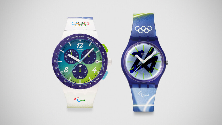 SWATCH OLYMPIC GAMES MILANO CORTINA 2026 Collection. Source : Swatch