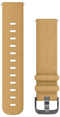 Bracelet en cuir Garmin 20mm (pour Venu, Venu Sq, Venu Sq 2, Venu 2 plus etc.), beige, Quick Release, 010-12691-04