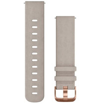 Bracelet en cuir Garmin 20mm (pour Venu, Venu Sq, Venu Sq 2, Venu 2 plus etc.), gris, Quick Release, 010-12691-07