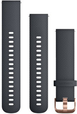 bracelet en silicone Garmin 20mm (pour Venu, Venu Sq, Venu 2 plus etc.), bleu, Quick Release, + partie prolongée, 010-12561-11