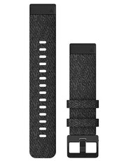 Bracelet en nylon Garmin 20mm (pour Garmin Fenix 8/7S/6S (43mm), etc.), noir V1, QuickFit, 010-12875-00