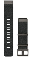 Bracelet en nylon Garmin 22mm (pour Garmin Fenix 8/7/6 (47mm), Epix 2 etc.), noir, QuickFit, 010-12738-03