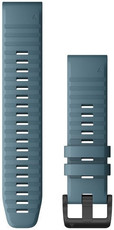 Bracelet en silicone Garmin 22mm (pour Garmin Fenix 8/7/6 (47mm), Epix 2 etc.), bleu V5, QuickFit, 010-12863-03