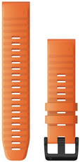 Bracelet en silicone Garmin 22mm (pour Garmin Fenix 8/7/6 (47mm), Epix 2 etc.), orange, QuickFit, 010-12863-01