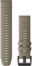 Bracelet en silicone Garmin 22mm (pro Garmin Fenix 8/7/6 (47mm), Epix 2 aj.), beige, QuickFit