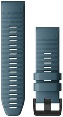 Bracelet en silicone Garmin 26mm (pour Garmin Fenix 8/7X/6X (51mm), Tactix etc.), bleu V2, QuickFit, 010-12864-03