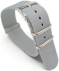 Bracelet en nylon Ricardo, gris V2, NATO