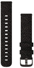 bracelet en nylon Garmin 20mm (pour Venu, Venu Sq, Venu 2 plus etc.), noir V1, Quick Release, 010-12924-13