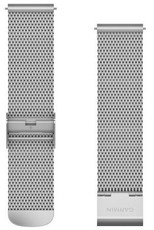 bracelet en acier inoxydable Garmin 20mm (pour Venu, Venu Sq, Venu 2 plus etc.), argenté, maille milanaise, Quick Release, 010-12924-23