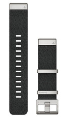 bracelet en nylon Garmin 22mm (pour Garmin Fenix 8/7/6 (47mm), Epix 2 etc.), noir V2, QuickFit, 010-12738-21
