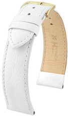 Bracelet en cuir blanc Hirsch Kansas M 01502100-1 (Teletina)