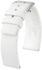 Bracelet en caoutchouc Hirsch Pure 40418800-2, blanc, caoutchouc naturel, longueur L, Quick Release