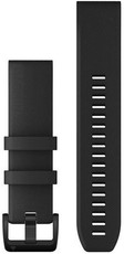 Bracelet en silicone Garmin 22mm (pour Garmin Fenix 8/7/6 (47mm), Epix 2 etc.), noir, QuickFit, 010-12901-00