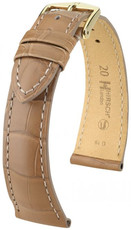 Bracelet en cuir beige Hirsch London L 04207099-1 (cuir d'alligator) Hirsch Selection