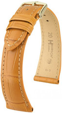 bracelet en cuir Hirsch London L 04207075-1, brun, cuir d'alligator, longueur L, Quick Release