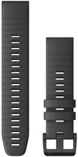 bracelet en silicone Garmin 22mm (pour Garmin Fenix 8/7/6 (47mm), Epix 2 etc.), gris V1, QuickFit, 010-12863-22