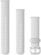 bracelet en silicone Garmin 20mm (pour Venu, Venu Sq, Venu 2 plus etc.), blanc, Quick Release, + partie prolongée, 010-13021-01