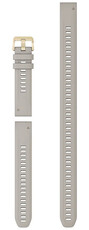 Garmin QuickFit Strap 20mm, silicone, blanc, boucle dorée (Fenix 7S/6S/5S) lot de 3