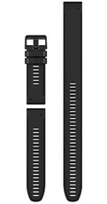 Bracelet en silicone Garmin 26mm (pro Garmin Fenix 8/7X/6X (51mm), Tactix aj.), noir, QuickFit, + partie étendue