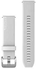 Bracelet en silicone Garmin 20mm (pour Venu Sq, Venu 2 plus etc.), blanc, Quick Release, 010-13114-01