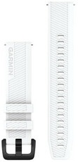 Bracelet en silicone Garmin 20mm (pour Venu, Venu Sq, Venu 2+ etc.), blanc, Quick Release, 010-13076-02