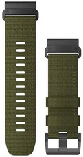 bracelet en nylon Garmin 26mm (pour Garmin Fenix 8/7X/6X (51mm), Tactix etc.), vert, QuickFit, 010-13010-10