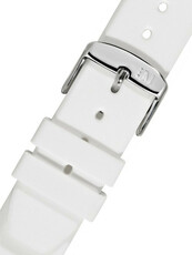 Bracelet en plastique Morellato Lugano Rubber M 5183556.017, blanc, Quick Release