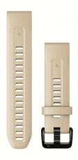 bracelet en silicone Garmin 20mm (pour Garmin Fenix 8/7S/6S (43mm), etc.), beige, QuickFit, 010-13102-08
