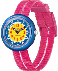 Flik Flak Blue ZFBNP190 avec bracelet rose