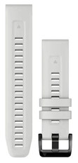 bracelet en silicone Garmin 22mm (pour Garmin Fenix 8/7/6 (47mm), Epix 2 etc.), blanc V1, QuickFit, 010-13123-00