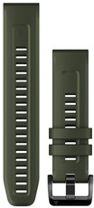 bracelet en silicone Garmin 22mm (pour Garmin Fenix 8/7/6 (47mm), Epix 2 etc.), vert V1, QuickFit, 010-13111-03