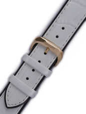 bracelet en cuir Orient UDDKUGW 19mm (pour modèle CDB01), blanc