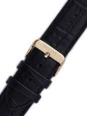 Bracelet en cuir Orient UDEVDAB 24mm (pour modèle FEUAG), noir