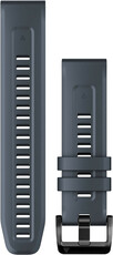 bracelet en silicone Garmin 22mm (pour Garmin Fenix 8/7/6 (47mm), Epix 2 etc.), bleu V2, QuickFit, 010-13111-05