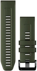 bracelet en silicone Garmin 26mm (pour Garmin Fenix 8/7X/6X (51mm), Tactix etc.), vert V1, QuickFit, 010-13117-03