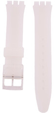 bracelet en silicone Ricardo Barletta 17mm (pour Swatch), transparent