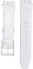 bracelet en silicone Ricardo Barletta (pour Swatch), transparent