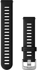 Bracelet en silicone Garmin 18mm (pro Venu 2S, Vívoactive 4S, Vívomove 3S), noir, Quick Release