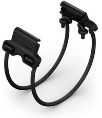 bracelet en silicone Garmin 22mm Bungee Mount (pour Garmin Fenix 8/7/6 (47mm), Epix 2 etc.), noir, QuickFit, 010-13249-01