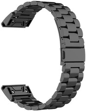 bracelet en acier inoxydable Ricardo Tiorre 26mm, Black, QuickFit