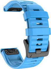 bracelet en silicone Ricardo Livigno 22mm, Blue, QuickFit