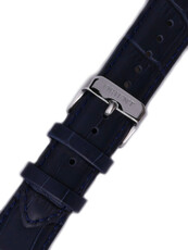 bracelet en cuir Orient UL016013J0 22mm (pour modèle RA-AG00), bleu