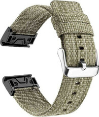 Bracelet en nylon Ricardo 26mm (pour Garmin Fenix 8/7X/6X (51mm), Tactix aj.), vert, QuickFit