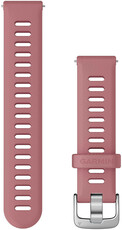 Bracelet en silicone Garmin 18mm (pro Venu 2S, Vívoactive 4S, Vívomove 3S), rose, Quick Release
