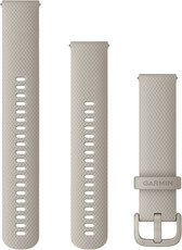 Bracelet en silicone Garmin 20mm (pour Venu, Venu Sq, Venu 2 plus etc.), gris V2, Quick Release, + partie prolongée, 010-13021-07