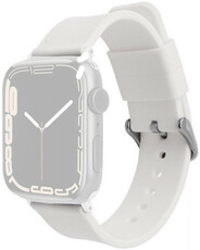 Bracelet en silicone Ricardo (pro Apple Watch 38/40/41mm), blanc V1