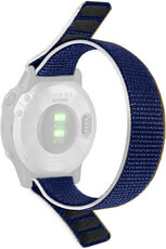 bracelet en nylon Ricardo 26mm (pour Garmin Fenix 7X/6X/5X etc.), bleu V1, à enfiler
